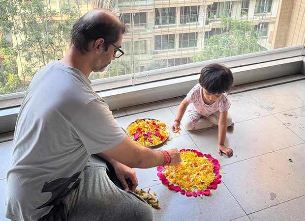 TVF’s Arunabh Kumar pens a heartfelt note this Diwali as he celebrates with family and his daughter who made her first Rangoli! : Bollywood News